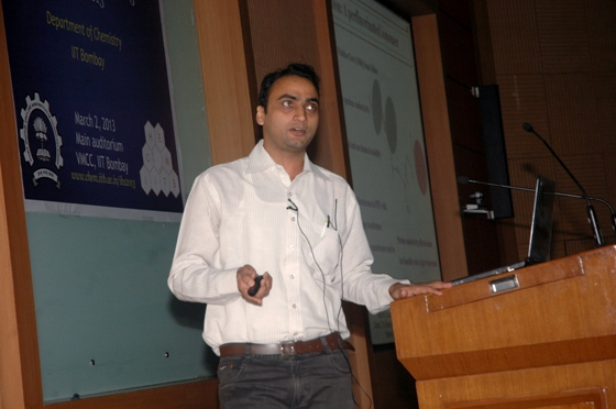 speaker, Mr. Dharmendar Kumar during his presentation