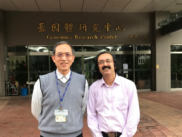 With Prof. S. C. Hung at GRC, Academia Sinica, Taipei city, Taiwan.